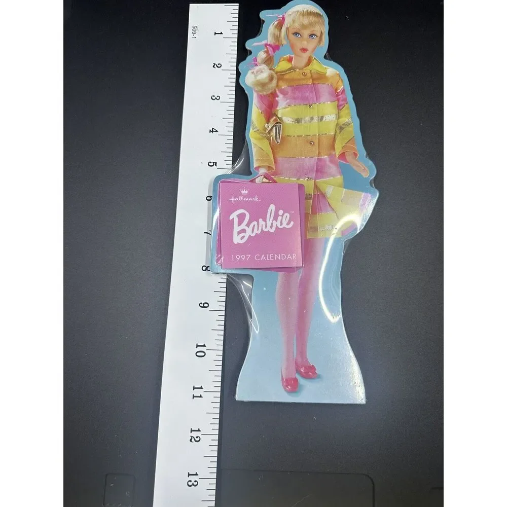 1997 Hallmark BARBIE CALENDAR Sealed ALL THAT JAZZ OUTFIT Stand Up Doll Mattel